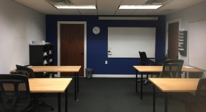 Bulldog Tutors' SAT and ACT test prep classroom.