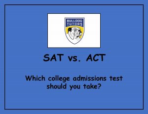 SAT vs. ACT college admissions test photo illustration