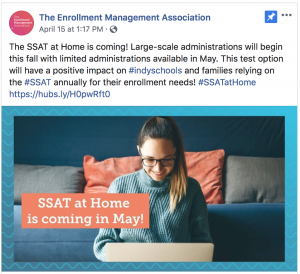 SSAT at Home, test prep, private school admissions